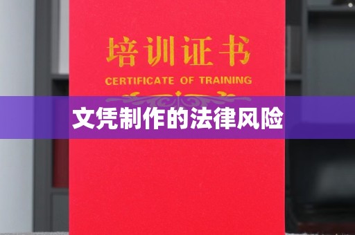 津南文凭制作的法律风险